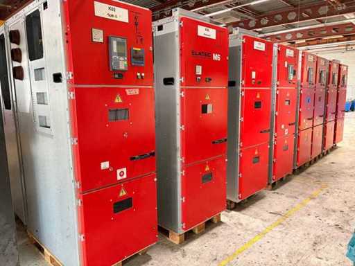 ABB / Elatec middenspanningsschakelinstallatie, 16-veld, 12 kV, 1250 A