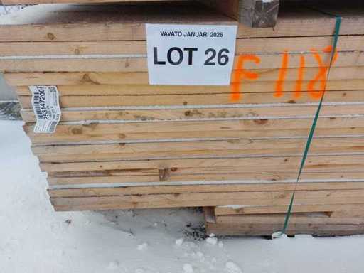 Cls Houten Kepers 4500x225x48mm 88 stuks