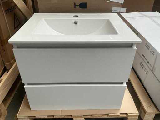 Bathroom furniture set white 60cm