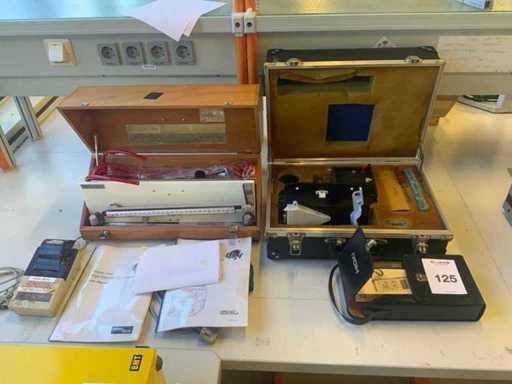 Divers équipements d’essai