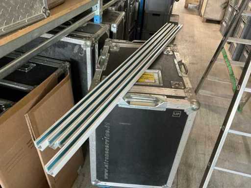 Dreiphasen-4-Wege-Gleise weiß 150 cm (3x)