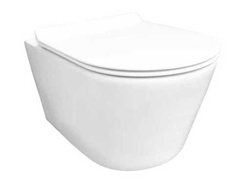 Dulap de perete Sity alb cu capac de toaletă