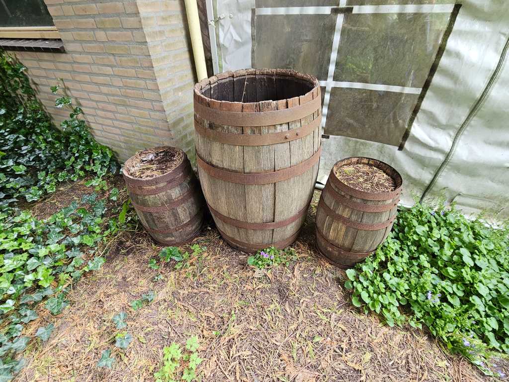 Wine barrel (3x)