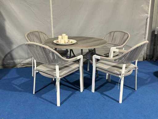 MaxxGarden Tuinset rond aluminium 110cm