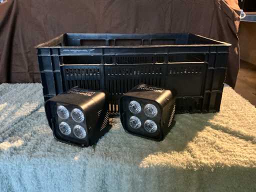 Beamz BBP94 Battery Uplight Par (8x)