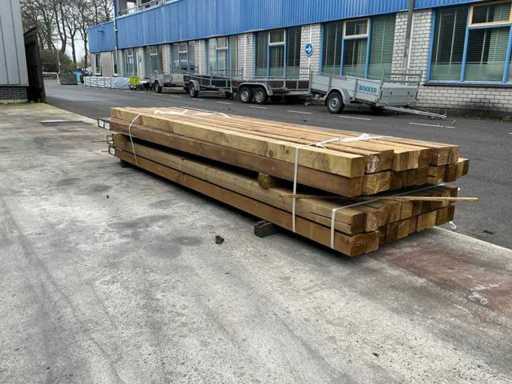 Spruce Pole Green Impregnated 300x8.8x8.8 cm (38x)