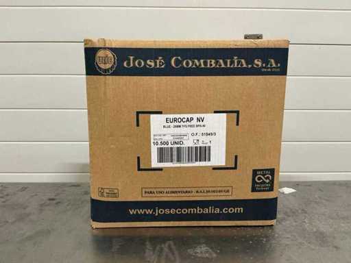 Capsules de bouteille bleues 26mm (10500x)