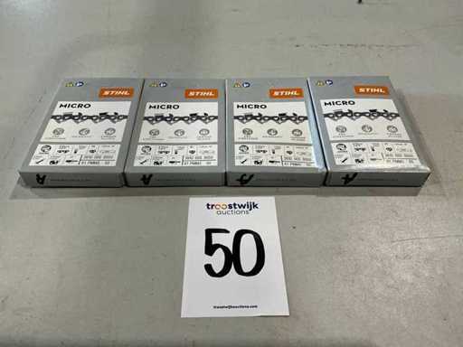 4x Stihl 3610 000 0050 Chaîne pour tronçonneuse