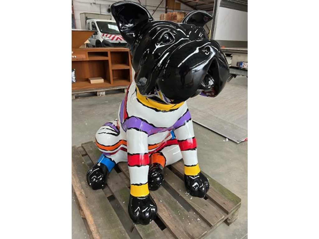 Fiberglass Material Striped Dog