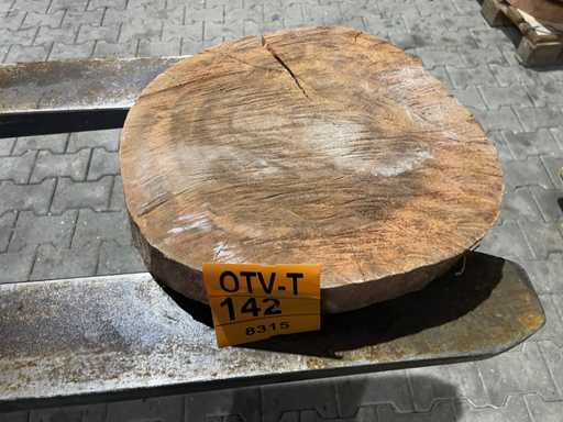 Rosewood schijf, Dikte 80mm, Ø 400mm