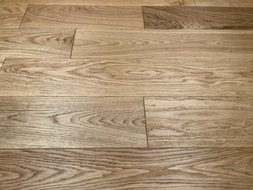 Vloerplank Massief Europees Eikenhout Natur Geborstelde 4V UV Laquer Mat