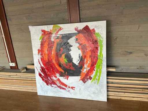 Peinture d’art Cobra sur toile (Maarten Bechijn)