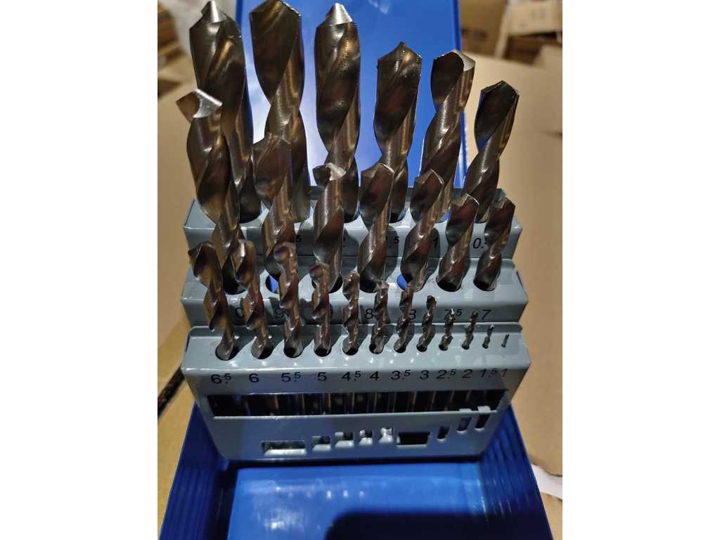 8x HSS-Bohrer-Set 25-teilig