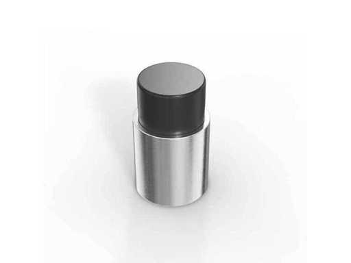 (400x) Stopper - Nickel Chrome - Wall Mount 35 mm