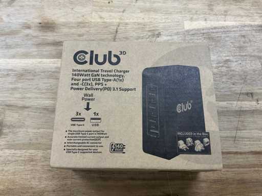 Club 3D International Travel Charger 140W
