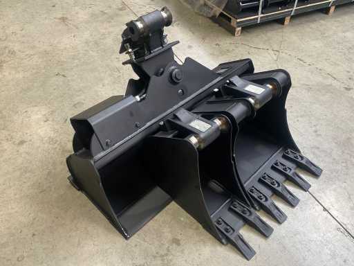 Häner - Löffelpaket Morin- HHG1100 hydraulischer Grabenräumlöffel / HTL120 Tieflöffel / HTL140 Tieflöffel