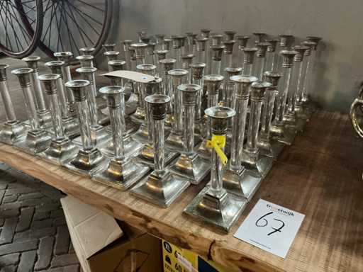 Silver-plated candle holder (55x)