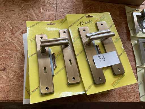 12 door handles copper color