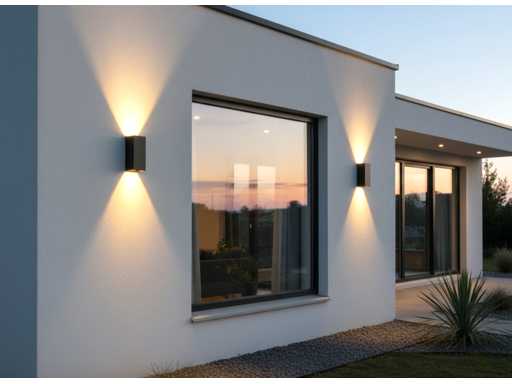 7W LED Wandlamp duo licht verstelbaar waterdicht(20x)