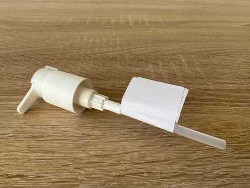 PUMP 24/410MAT WHITE+ACT. WHITE LONG NOZZLE+WHITE. CLIP 1000mcl Pump (18096x)