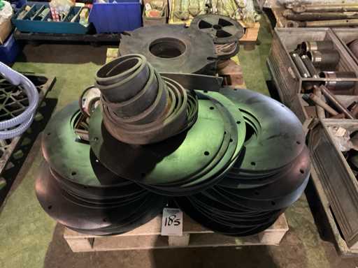 Charge von Dichtungen für Hackmühlen