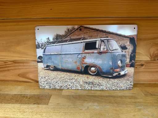 metaal reclame wandbord