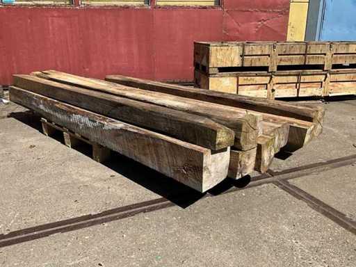 Teak balken (10x)
