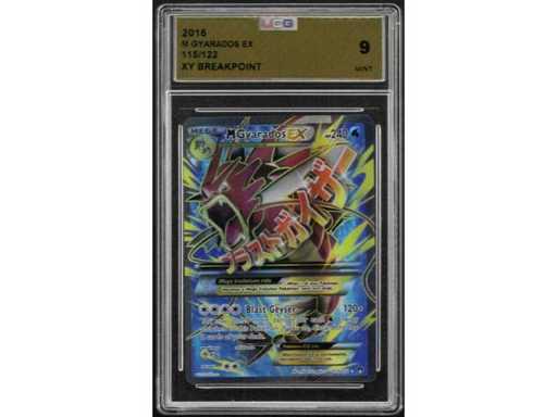 UCG 9 2016 Shiny Mega Gyarados Full Art BREAKPoint 115/122 Graded Pokémon card