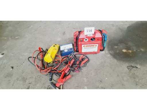 Booster starter 12v and jumper cables