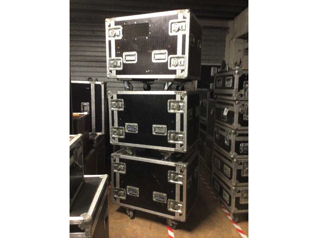 3xFlightcases pour rack 60x90x60 avec roulettes