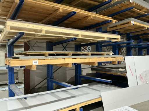 Batch of various aluminum and PVC sheets