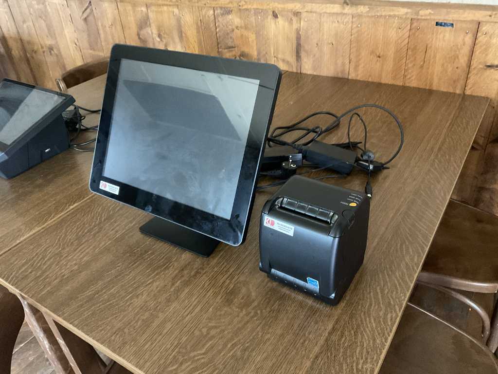 Untill POS system with built-in printer and second screen