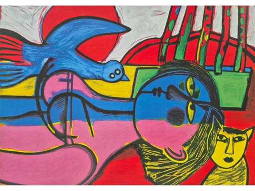 Corneille - Impression artistique off set - 30 x 41 cm.