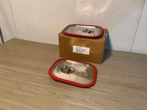 Saro 1/2 gn siliconen deksels (6x)