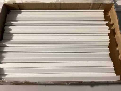 65 x LED aluminium profiel 54 cm lang / groef 17x7 mm 