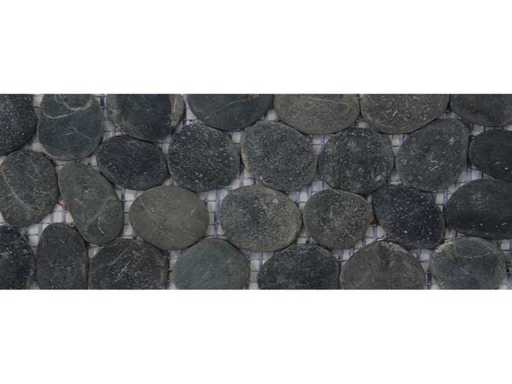 Island Stone Pebble Perfect Medan Charcoal 10x31,5 cm - Natuursteen Fries 264 stuks