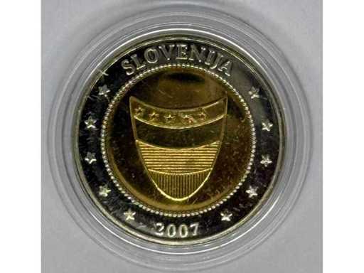 2 Euro "Latvia" Colorized Specimen Coin – 2006 – Bimetal