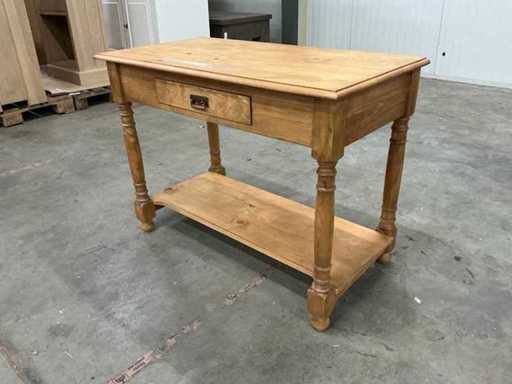 Dębowy stolik boczny 77,5x105x53,5cm