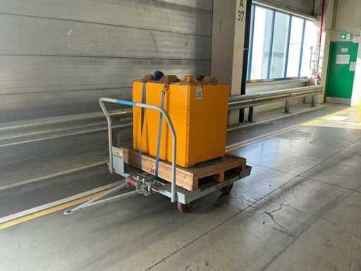 Remorque avec blocs de béton 1000 kg