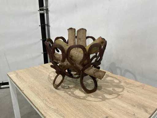 Palenisko z starych podków