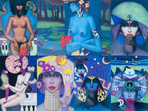 Jef Van Tuerenhout - lot of 7 offsets - low starting price