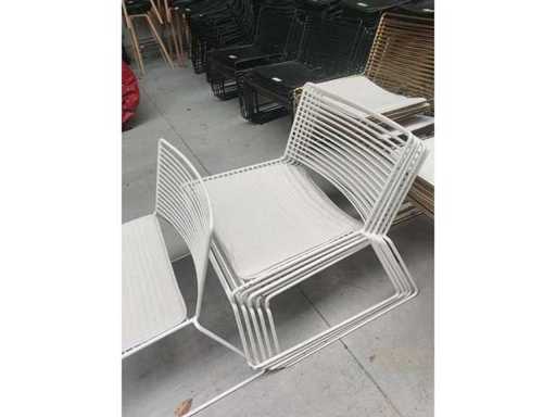 7x Lounge white + cushion (7x)