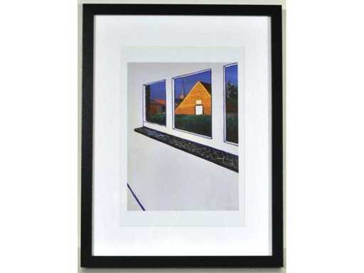 Roger Raveel - View through with Machelenkerk - offset