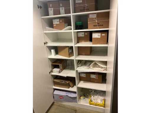 Set of various glassware and consumables