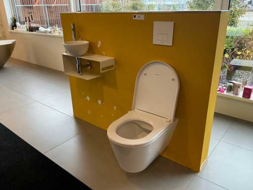 Laufen Kartell rimless Wall closet setup