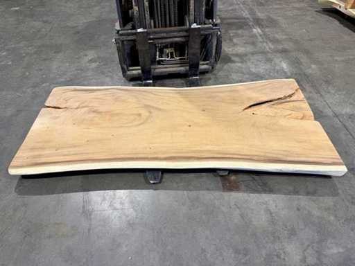 Blat de masă cu trunchi de copac Suar 220 cm.