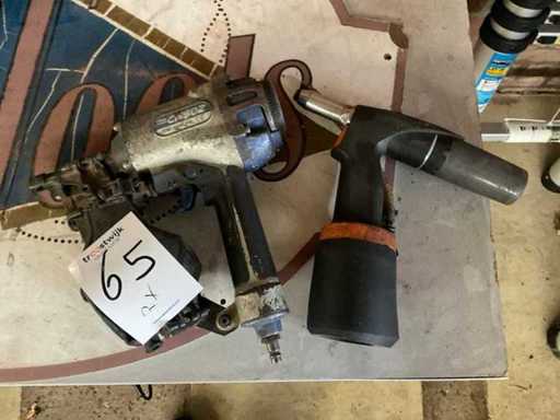 Various pneumatic tools (2x)