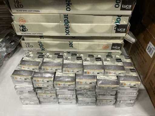 Party Luca Lighting 10LED srebrny drut do światła 1M (475x)