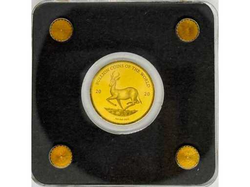 Goud 999 (1/200 oz) – Bullion Coins of the World – Austria Maria Theresia – Tsjaad 5000 Francs CFA – 2021