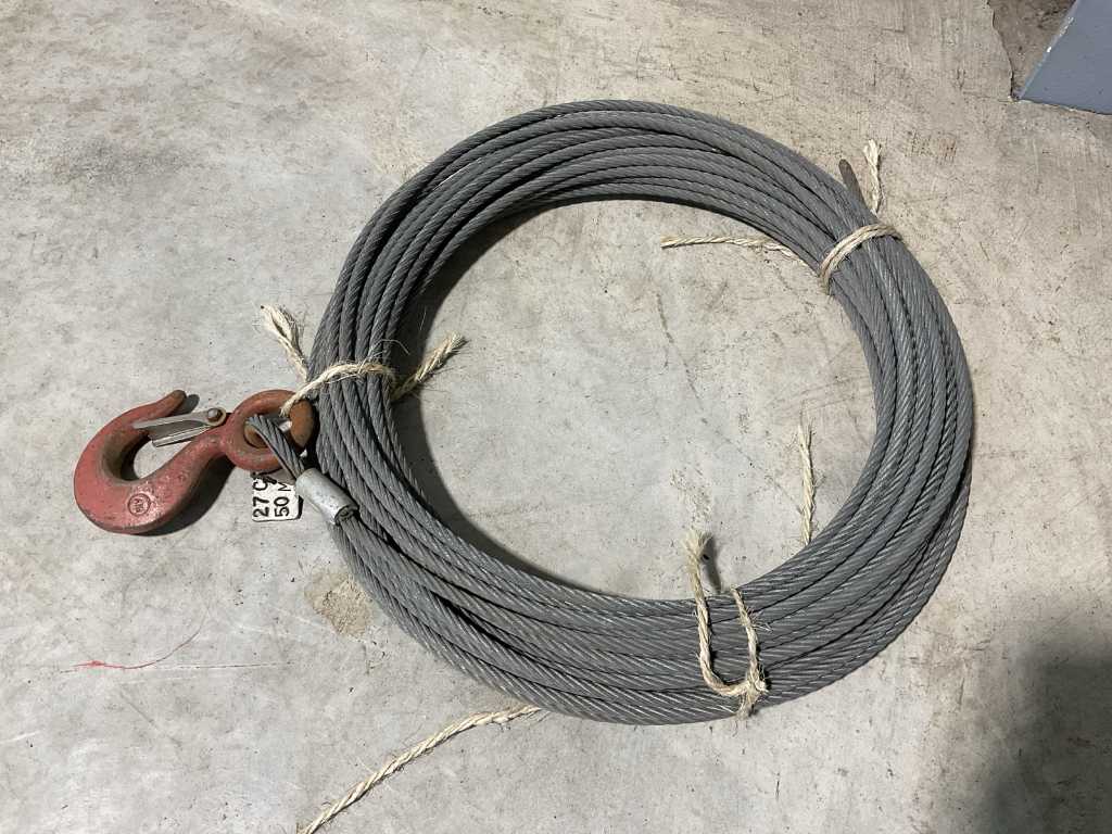 Câble métallique 50 mètres